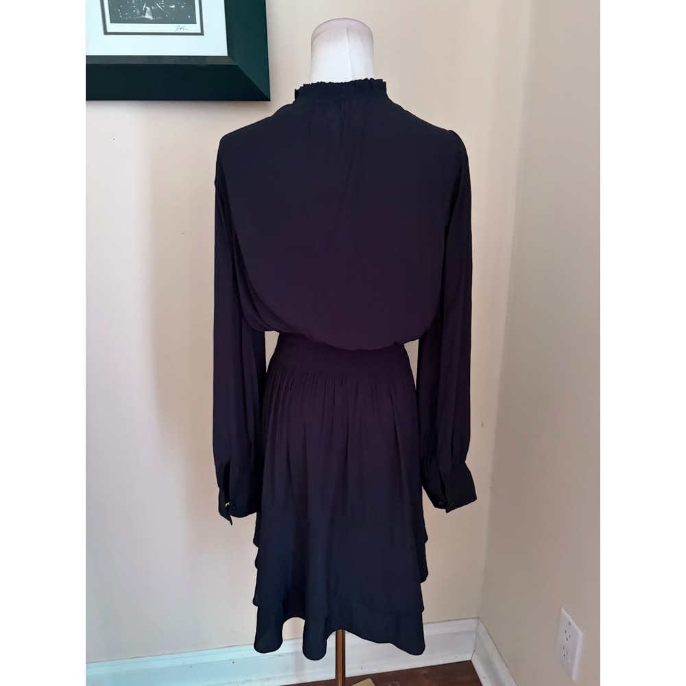 Brochu Walker Olivia Smocked Dress Tiered Mini Ruffle V-Neck Med - Picture 8 of 8